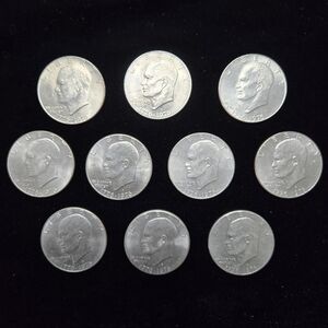 1776-1976-D Eisenhower "Ike" Dollar Coins (Lot Of 10)